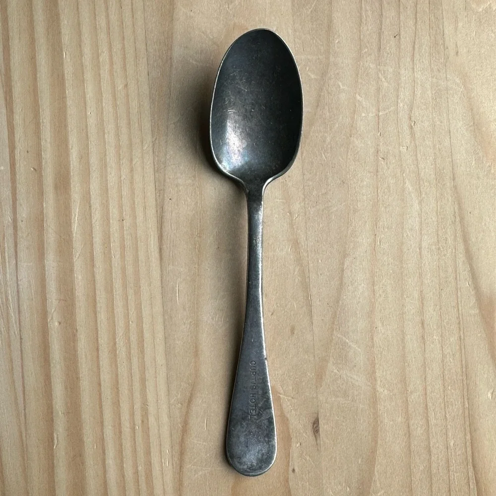Vintage Signed Curtis Hotel Spoon 5.9 Inch 1847 Rogers‎ Brothers Silver Plate